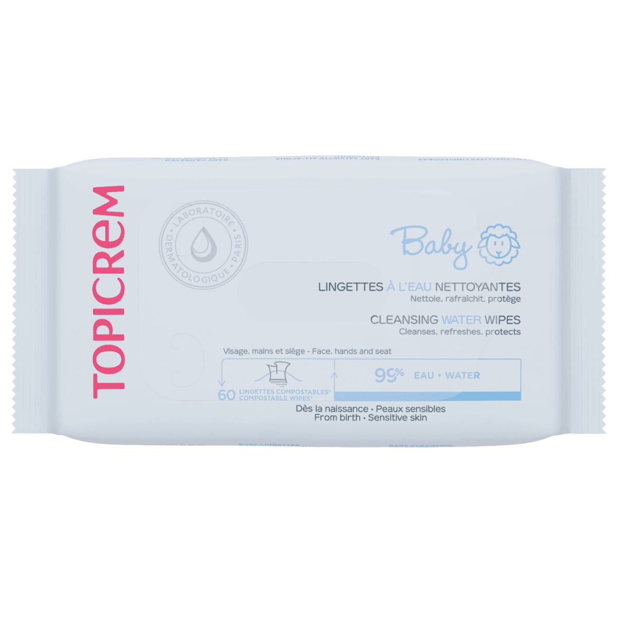 TOPICREM LINGETTES 3+1