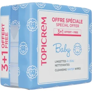TOPICREM OFFRE SPECIALE 3+1 LINGETTE A LEAU NETTOYANT